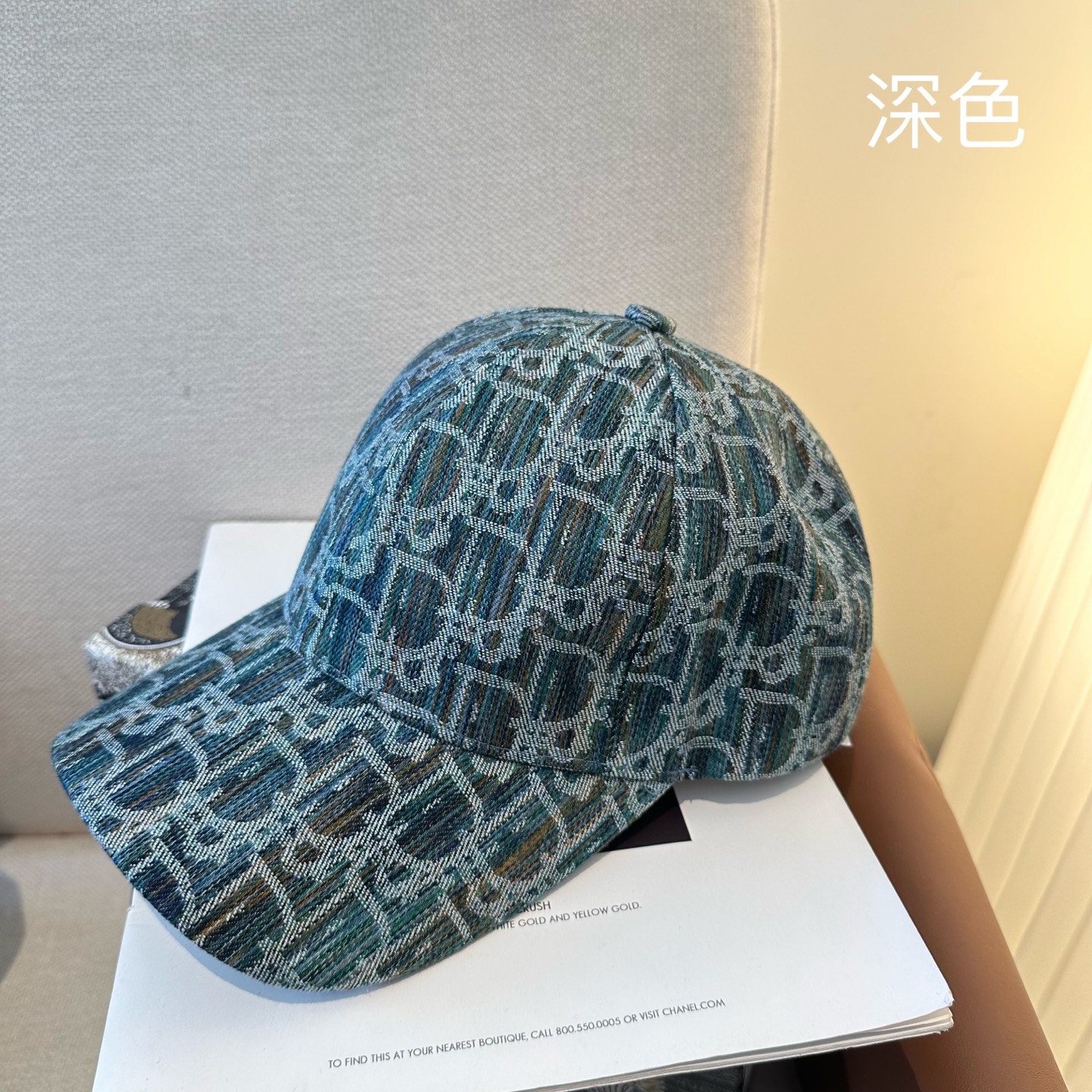 Dior一比一老花提花鴨舌帽 滿版Oblique淺色棒球帽| 12 Dior一比一老花提花鴨舌帽 滿版Oblique淺色棒球帽