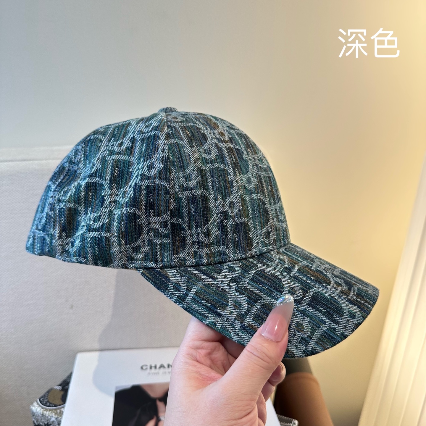 Dior一比一老花提花鴨舌帽 滿版Oblique淺色棒球帽| 9 Dior一比一老花提花鴨舌帽 滿版Oblique淺色棒球帽