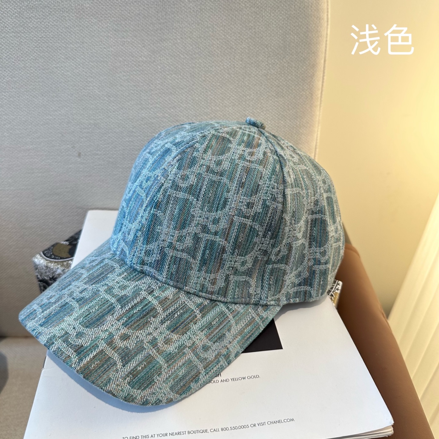 Dior高仿字母老花棒球帽 經典刺繡鴨舌帽藍色款| 13 Dior高仿字母老花棒球帽 經典刺繡鴨舌帽藍色款