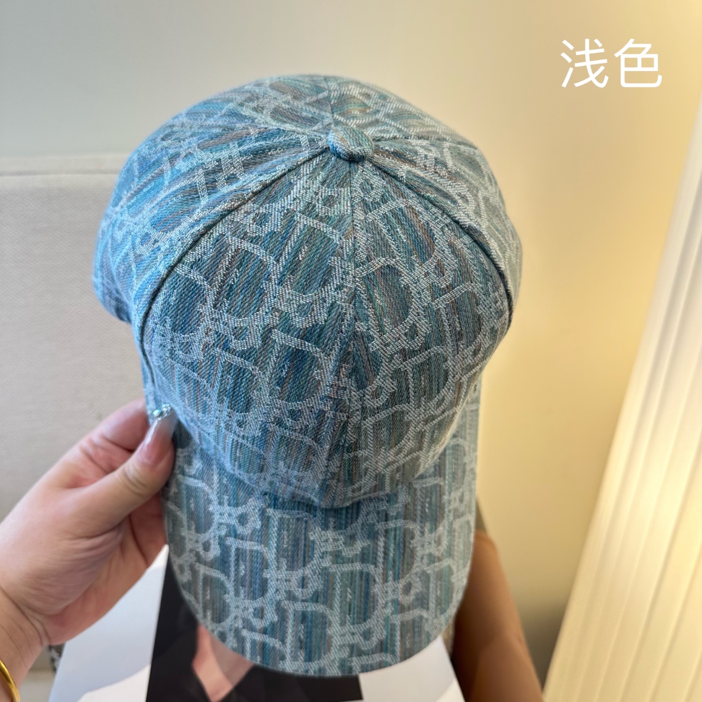Dior高仿字母老花棒球帽 經典刺繡鴨舌帽藍色款| 10 Dior高仿字母老花棒球帽 經典刺繡鴨舌帽藍色款