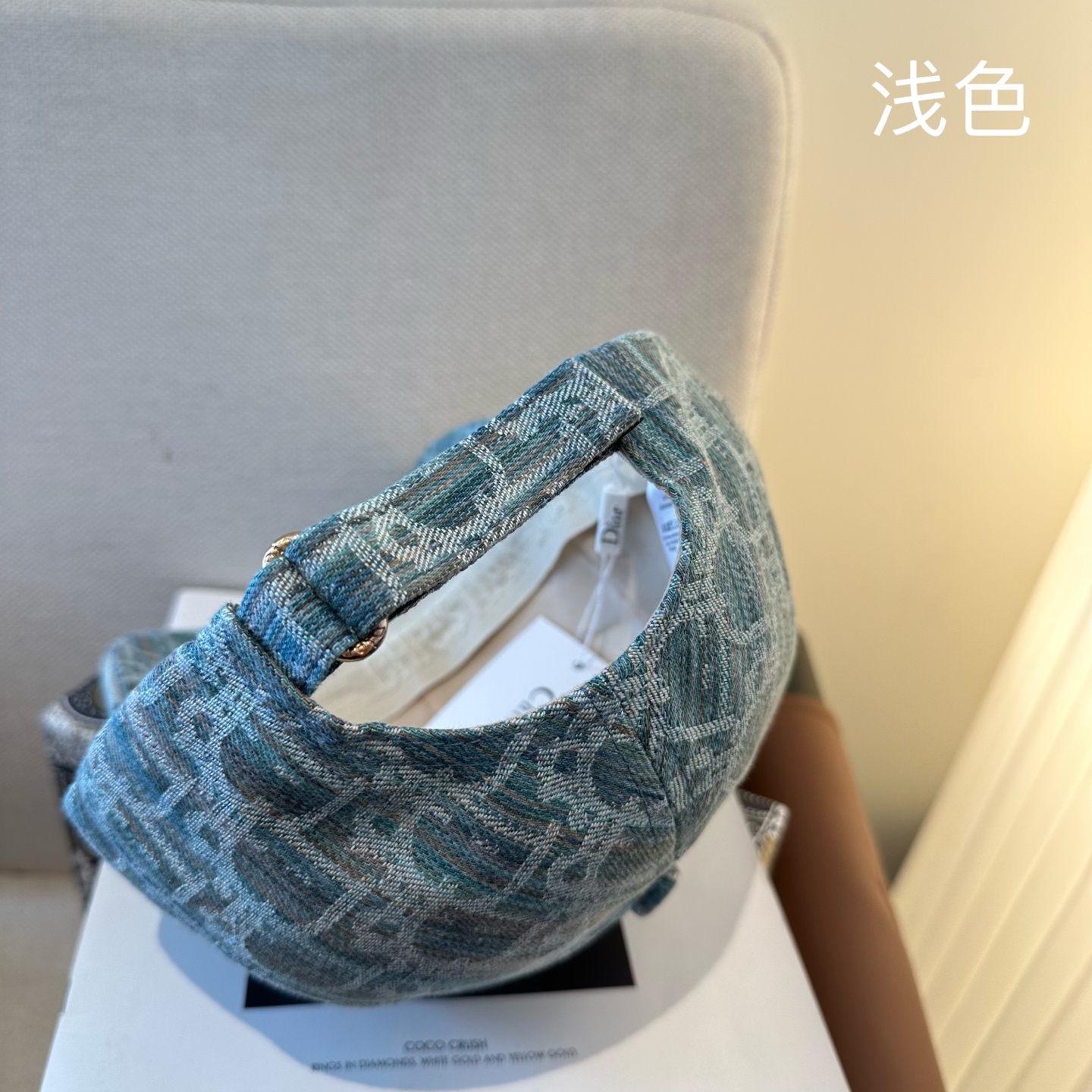 Dior高仿字母老花棒球帽 經典刺繡鴨舌帽藍色款| 7 Dior高仿字母老花棒球帽 經典刺繡鴨舌帽藍色款