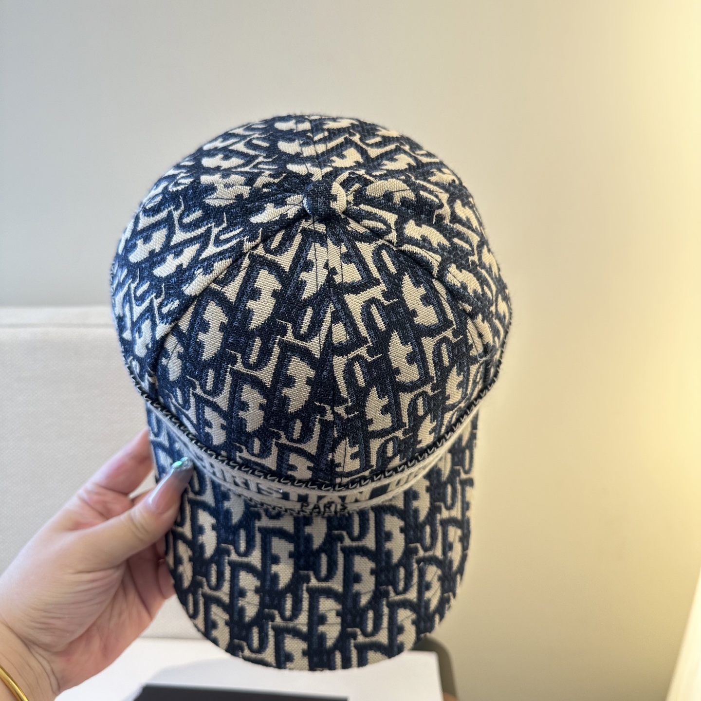 Dior原單深蓝色老花刺繡棒球帽 精品百搭鴨舌帽| 11 Dior原單深蓝色老花刺繡棒球帽 精品百搭鴨舌帽