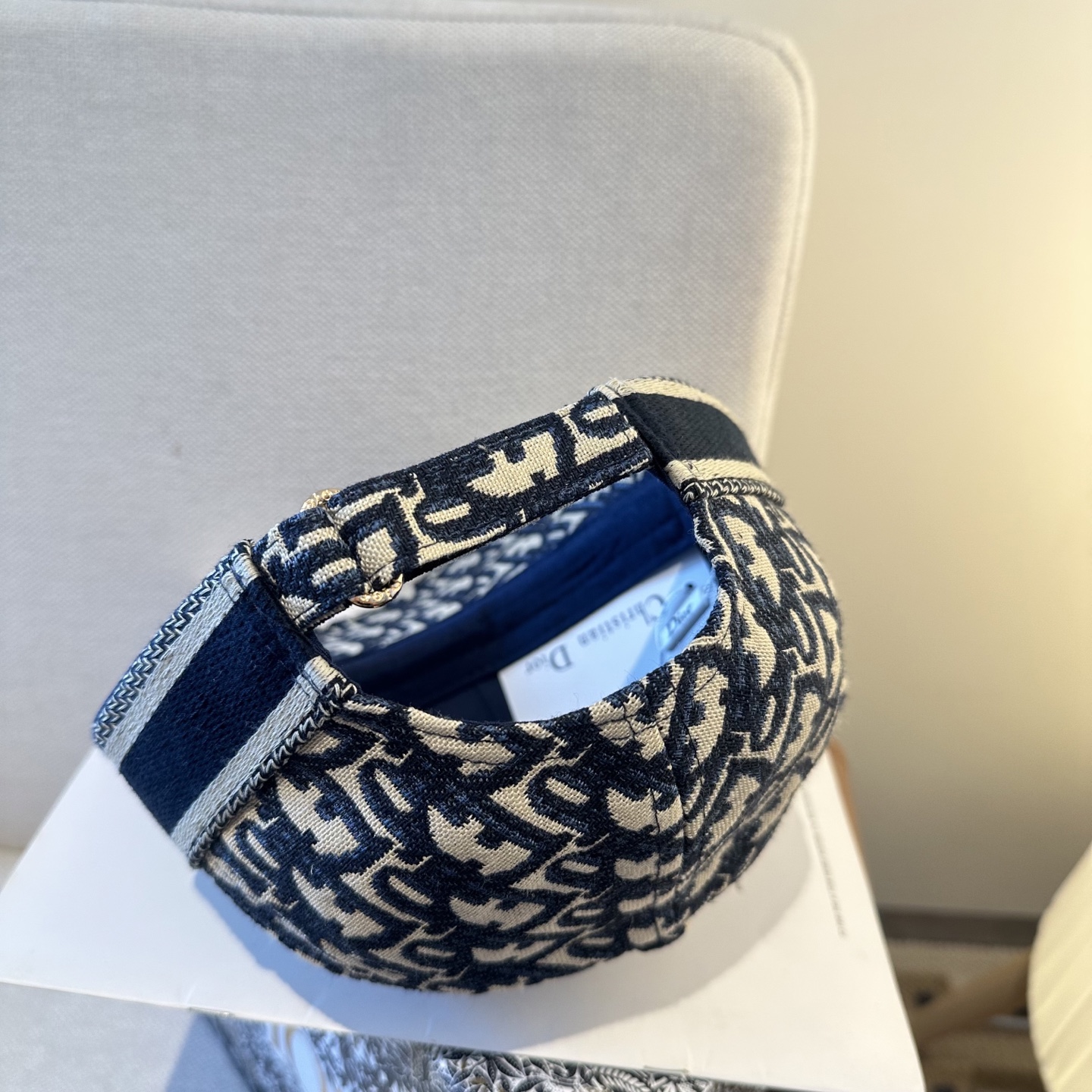 Dior原單深蓝色老花刺繡棒球帽 精品百搭鴨舌帽| 7 Dior原單深蓝色老花刺繡棒球帽 精品百搭鴨舌帽