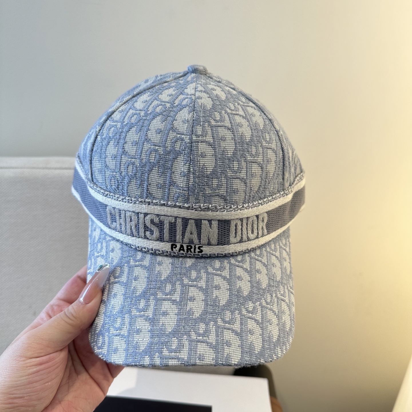 Dior高仿淺藍Oblique老花棒球帽 精品刺繡鴨舌帽| 11 Dior高仿淺藍Oblique老花棒球帽 精品刺繡鴨舌帽