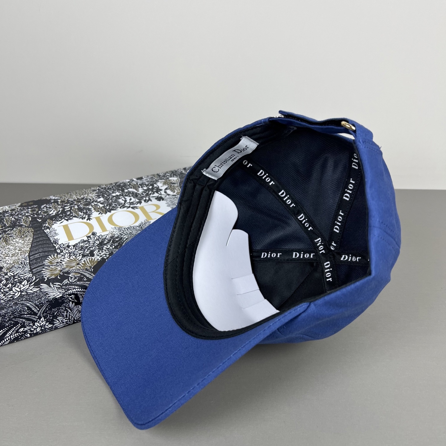 Dior高仿藍色刺繡棒球帽男女休閒遮陽帽| 9 Dior高仿藍色刺繡棒球帽男女休閒遮陽帽
