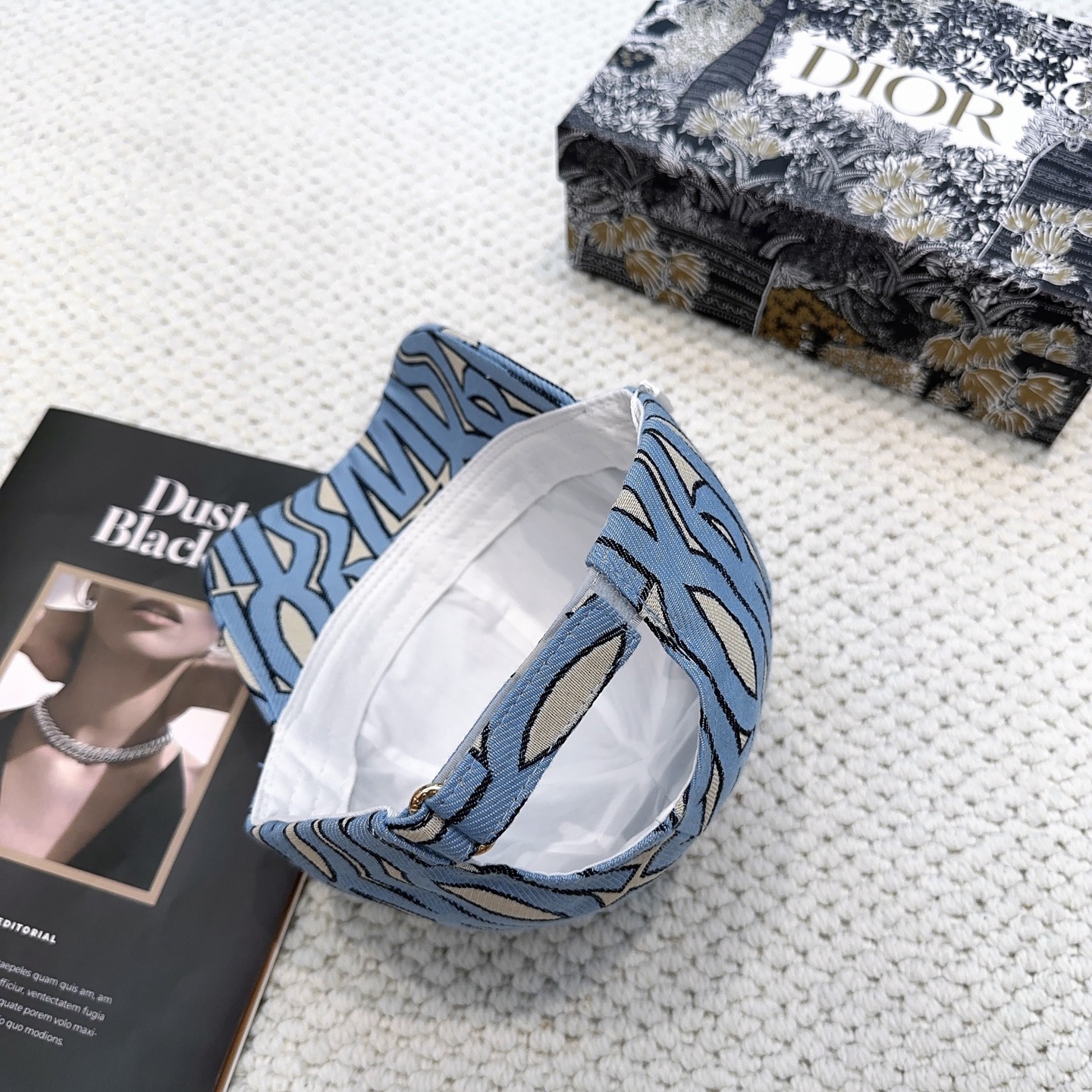 Dior高仿淺藍老花棒球帽精品刺繡鴨舌帽| 13 Dior高仿淺藍老花棒球帽精品刺繡鴨舌帽