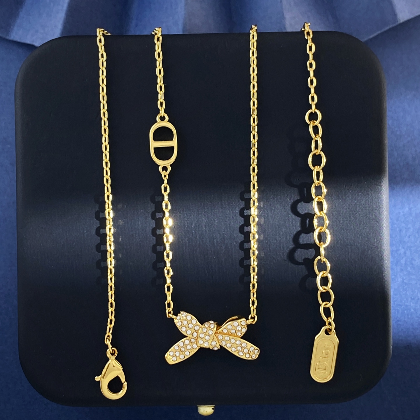 Dior一比一滿鑽蝴蝶結項鍊精緻版法式女款飾品| 10 Dior一比一滿鑽蝴蝶結項鍊精緻版法式女款飾品