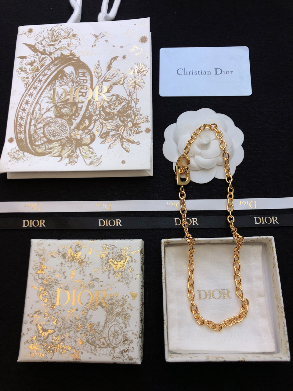 A貨Dior CD鏈條項鏈 女士簡約百搭飾品| 12 A貨Dior CD鏈條項鏈 女士簡約百搭飾品