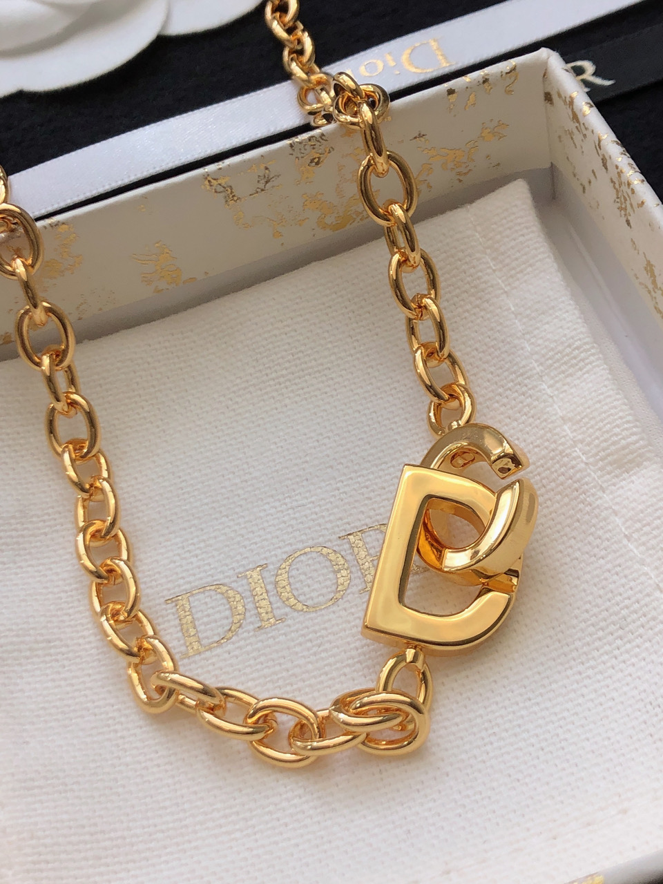 A貨Dior CD鏈條項鏈 女士簡約百搭飾品| 10 A貨Dior CD鏈條項鏈 女士簡約百搭飾品