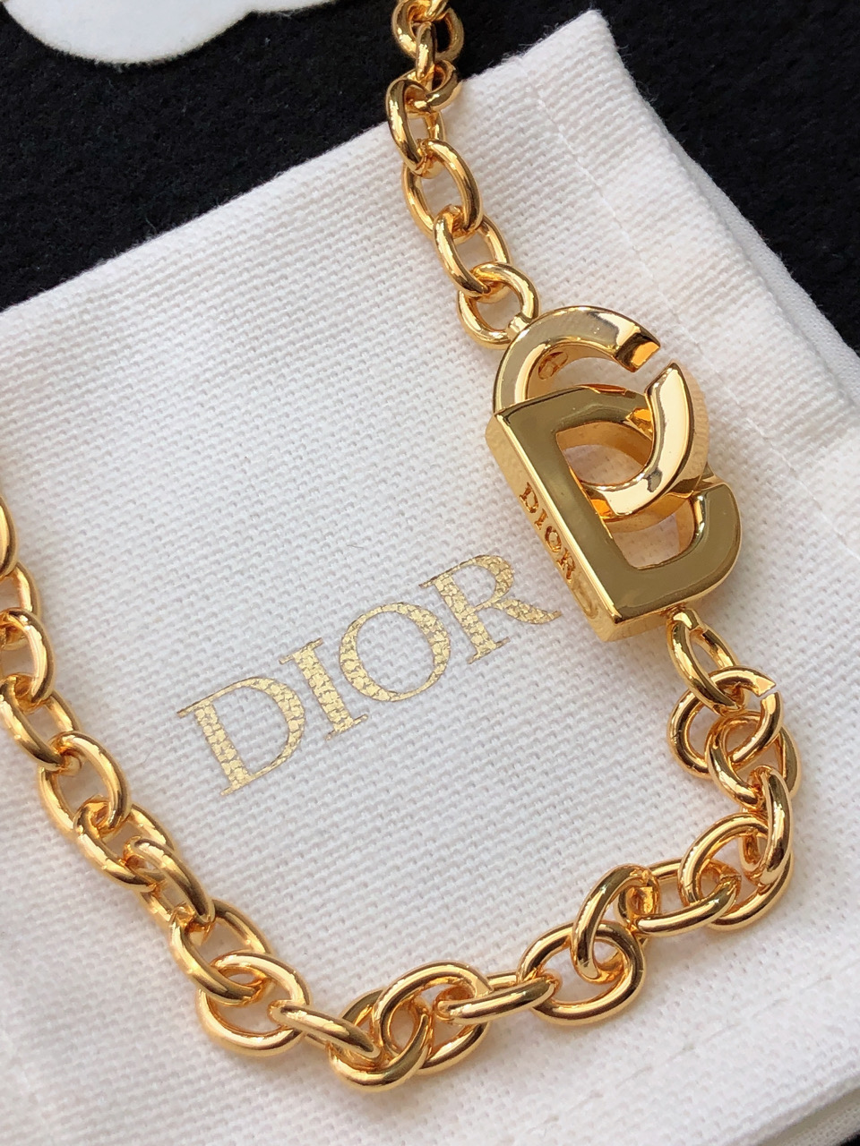 A貨Dior CD鏈條項鏈 女士簡約百搭飾品| 7 A貨Dior CD鏈條項鏈 女士簡約百搭飾品