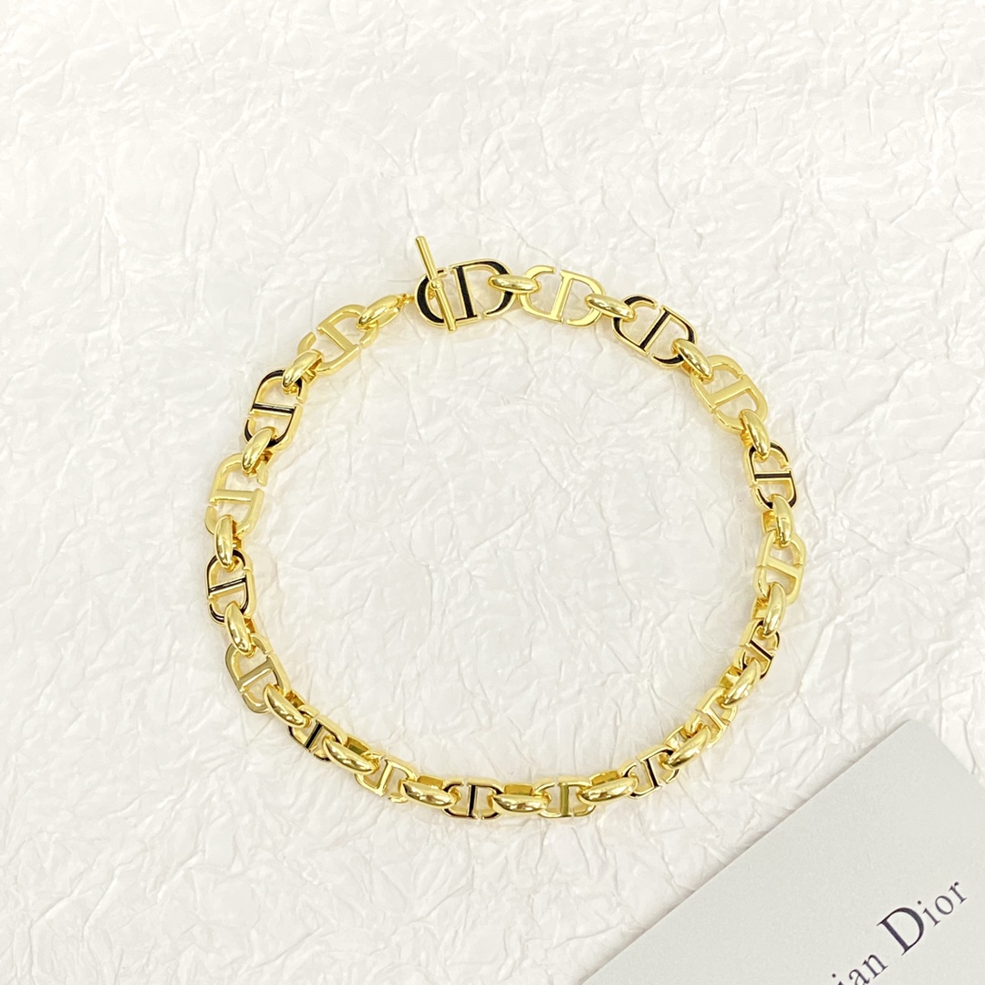 一比一 Dior CD復古粗鏈項鍊高級感金屬頸鏈| 11 一比一 Dior CD復古粗鏈項鍊高級感金屬頸鏈