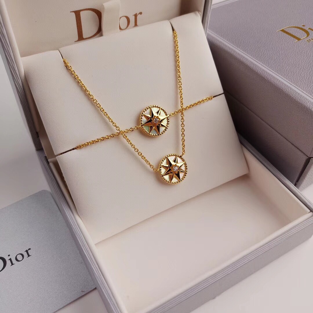 原單 Dior羅盤星星耳環項鍊套組女款高級飾品| 12 原單 Dior羅盤星星耳環項鍊套組女款高級飾品
