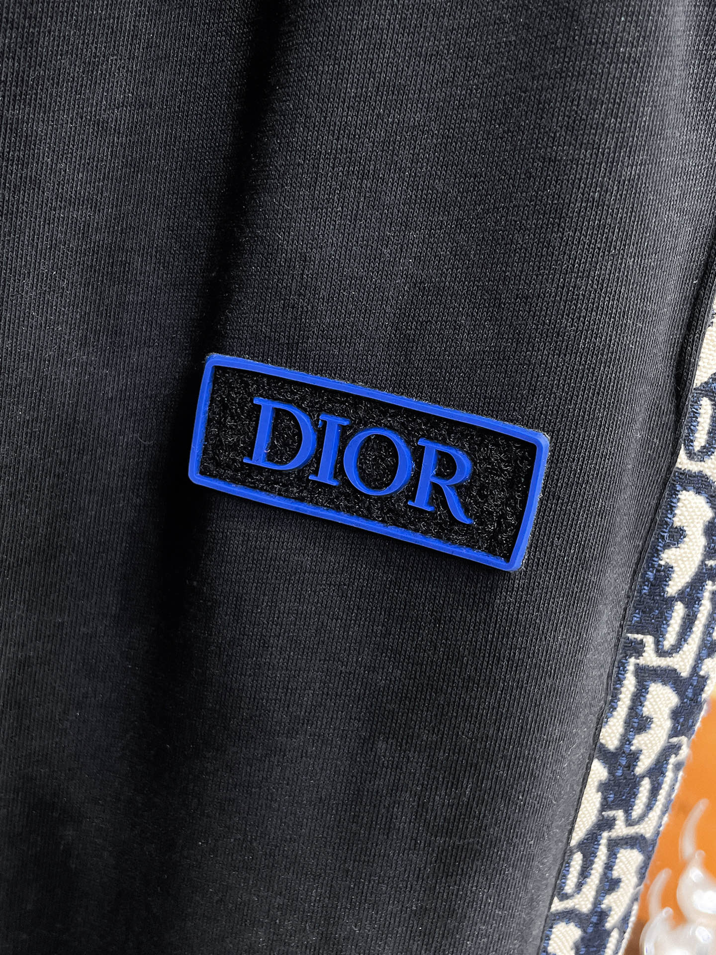A貨 Dior藍黑拼接運動長褲精品休閒抽繩直筒褲| 12 A貨 Dior藍黑拼接運動長褲精品休閒抽繩直筒褲
