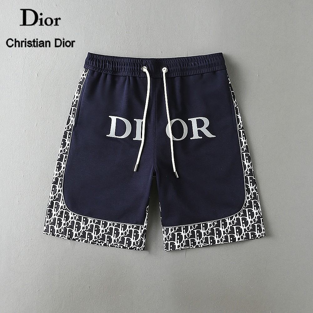 DIOR高仿Oblique拼接運動短褲男士寬鬆五分褲