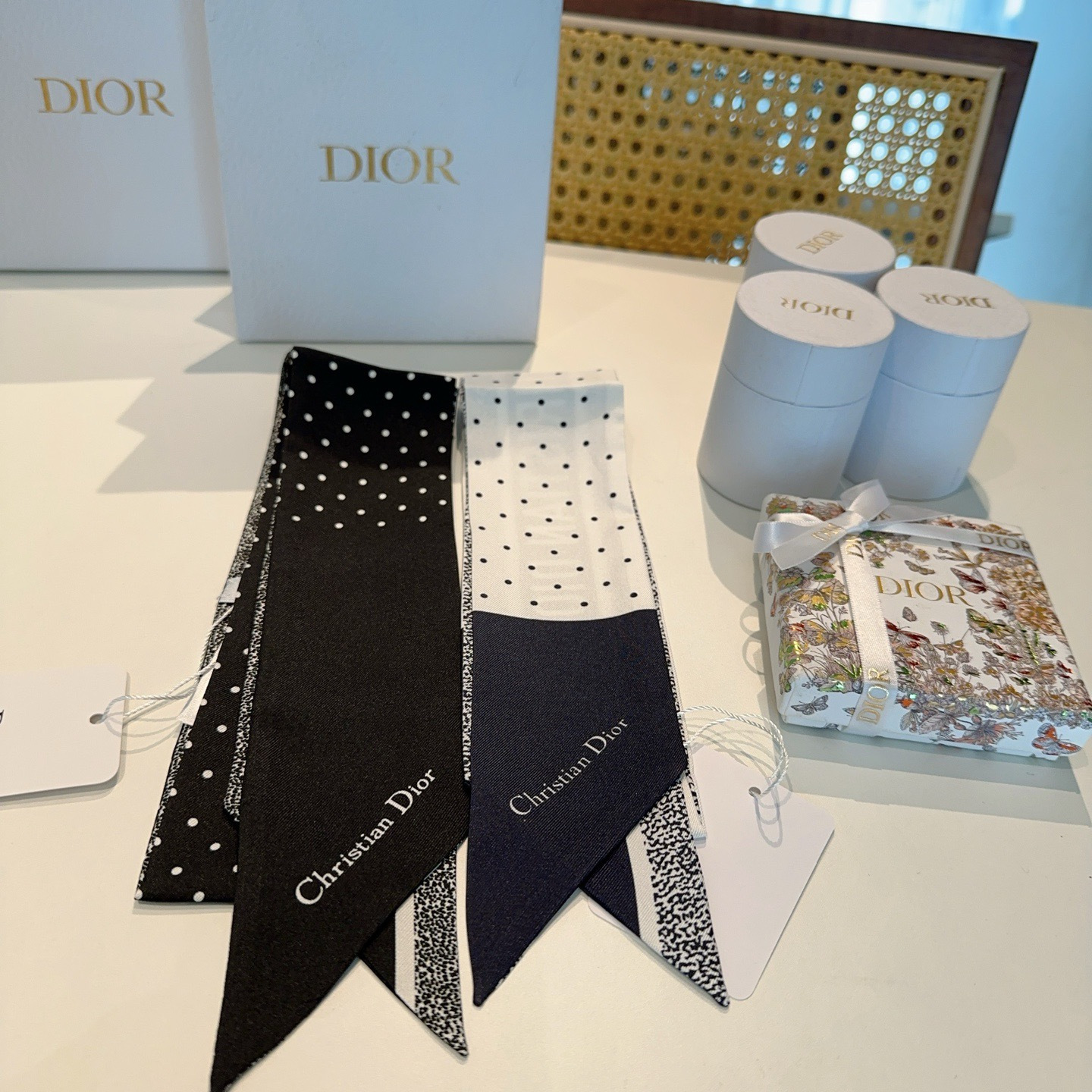 Dior一比一星芒印花絲巾髮帶 粉色雙面窄版精品飄帶| 14 Dior一比一星芒印花絲巾髮帶 粉色雙面窄版精品飄帶