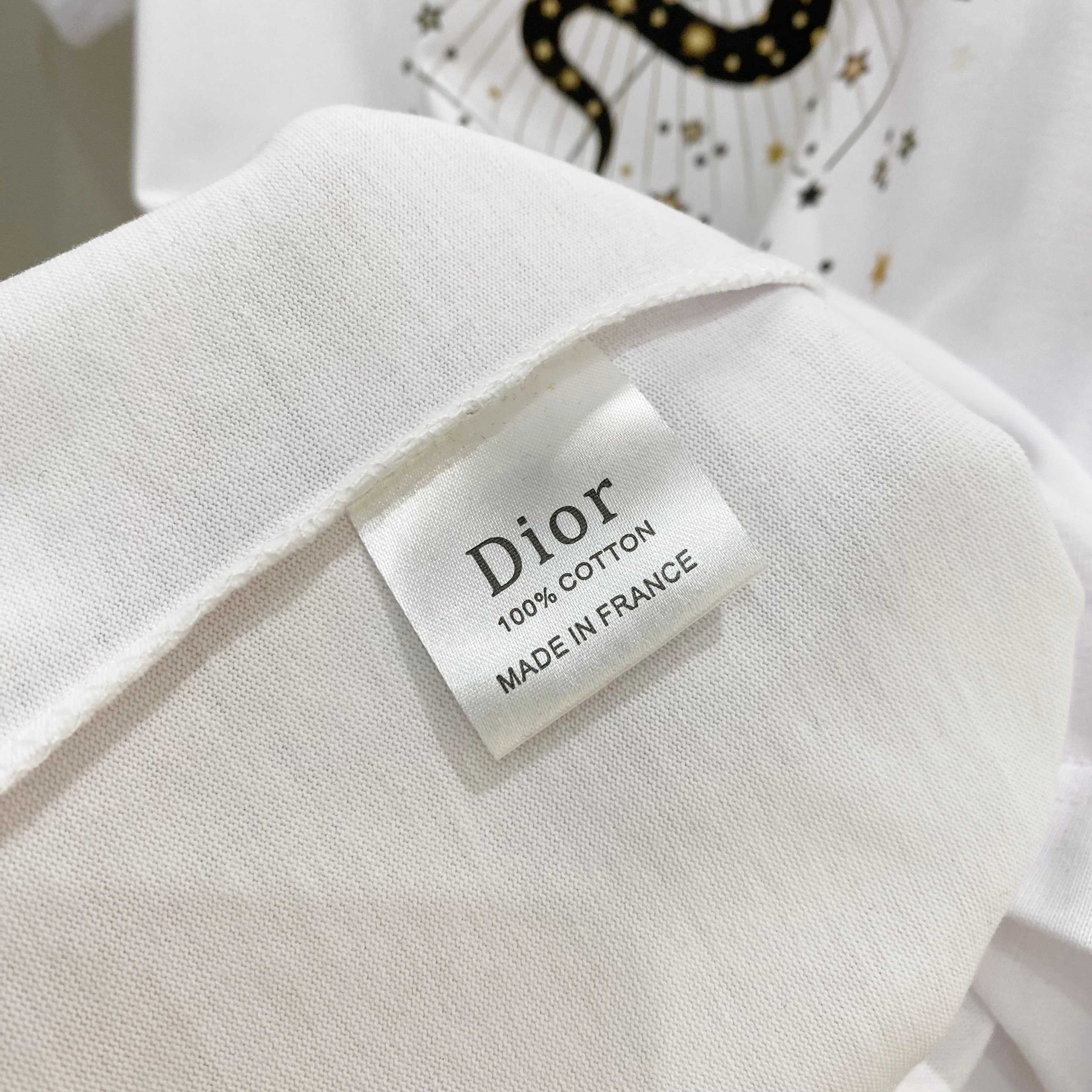 Dior原單星空蛇形印花短袖T恤時尚男女休閒上衣| 9 Dior原單星空蛇形印花短袖T恤時尚男女休閒上衣