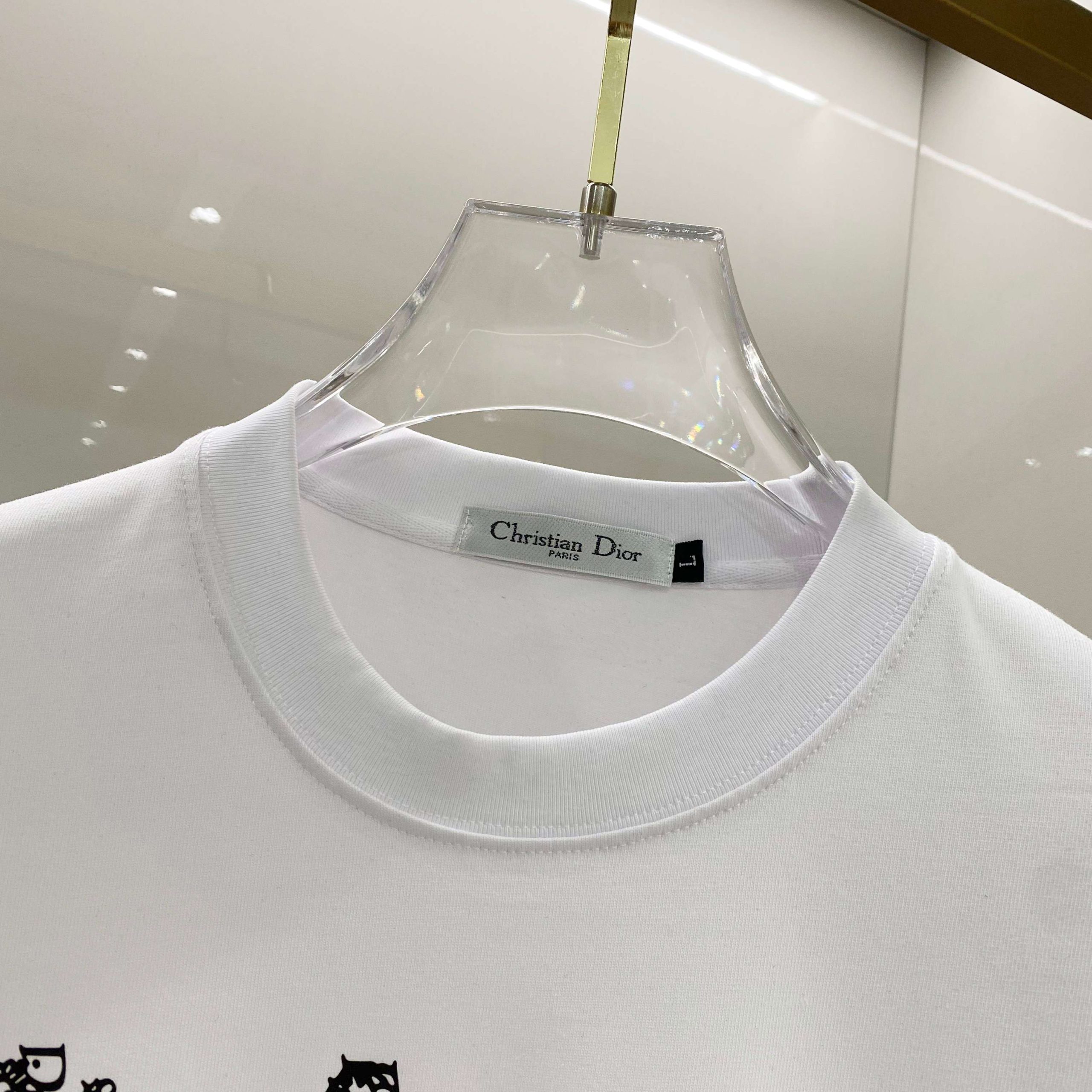 Dior高仿小熊字母印花短袖T恤潮流寬鬆男女半袖| 8 Dior高仿小熊字母印花短袖T恤潮流寬鬆男女半袖