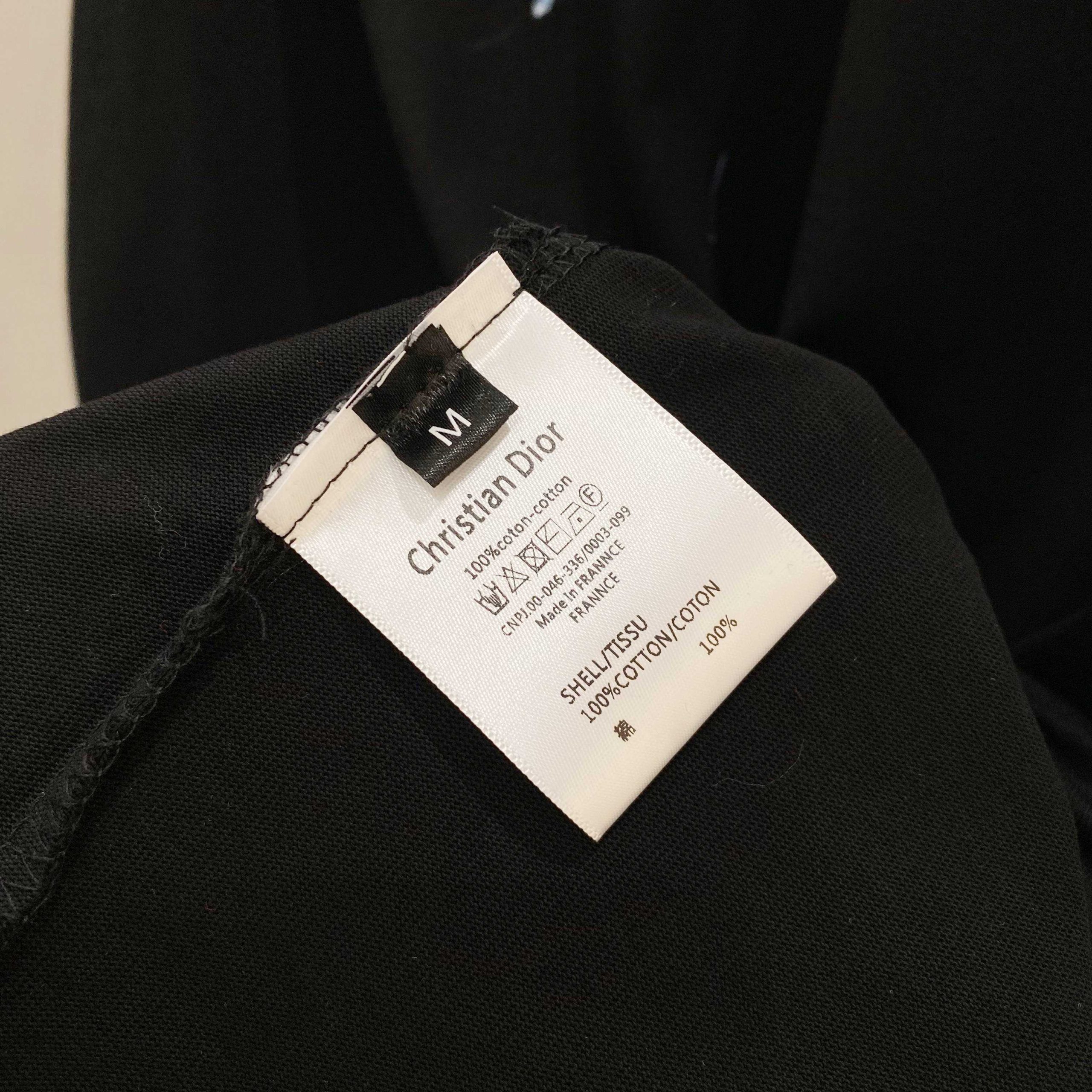 Dior一比一藍色潑墨黑色短袖T恤時尚潮流男女款| 8 Dior一比一藍色潑墨黑色短袖T恤時尚潮流男女款