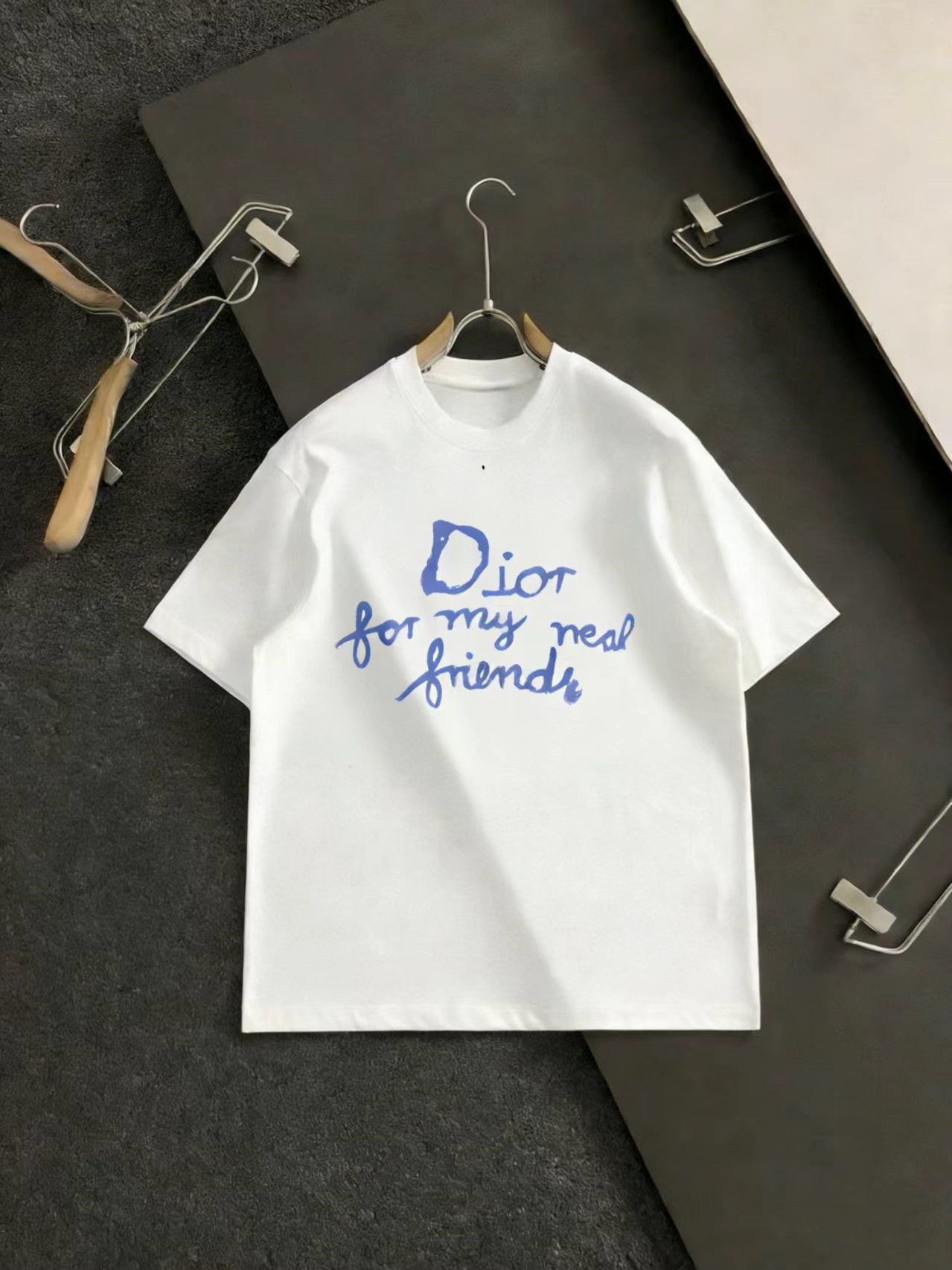 Dior復刻手寫字母寬鬆短袖T恤潮流百搭男女同款| 14 Dior復刻手寫字母寬鬆短袖T恤潮流百搭男女同款