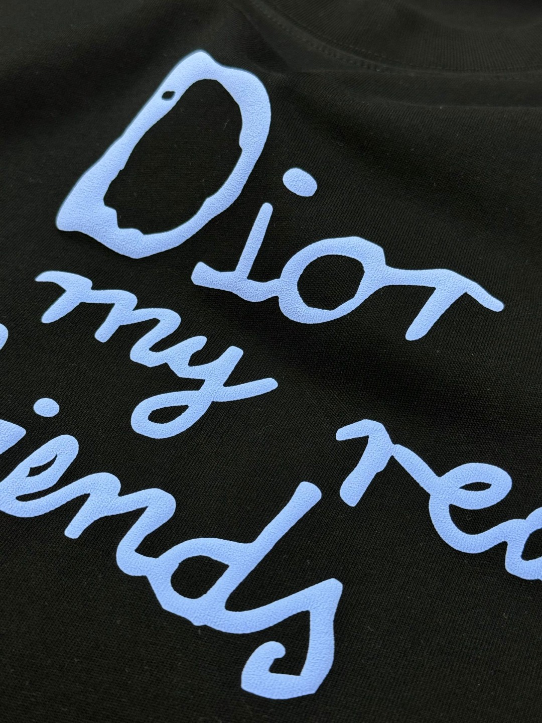Dior復刻手寫字母寬鬆短袖T恤潮流百搭男女同款| 11 Dior復刻手寫字母寬鬆短袖T恤潮流百搭男女同款