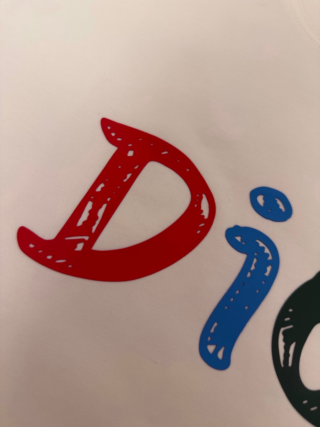 Dior原單彩色塗鴉Logo短袖T恤時尚休閒百搭款| 11 Dior原單彩色塗鴉Logo短袖T恤時尚休閒百搭款