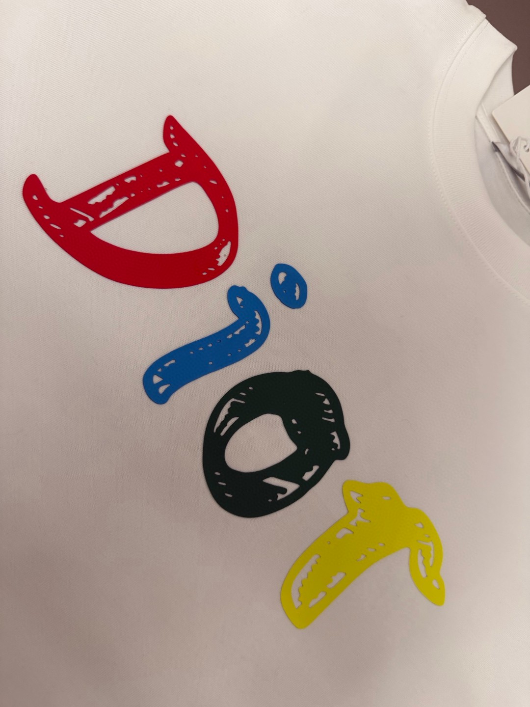 Dior原單彩色塗鴉Logo短袖T恤時尚休閒百搭款| 9 Dior原單彩色塗鴉Logo短袖T恤時尚休閒百搭款