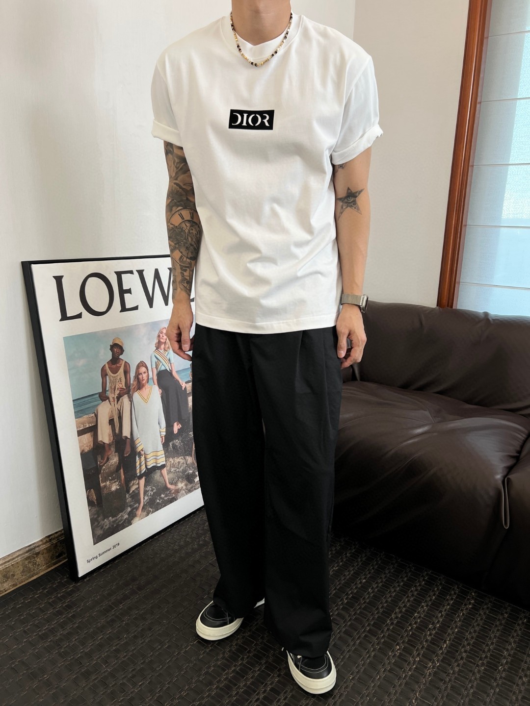 Dior一比一極簡方框Logo短袖T恤高端休閒款| 12 Dior一比一極簡方框Logo短袖T恤高端休閒款