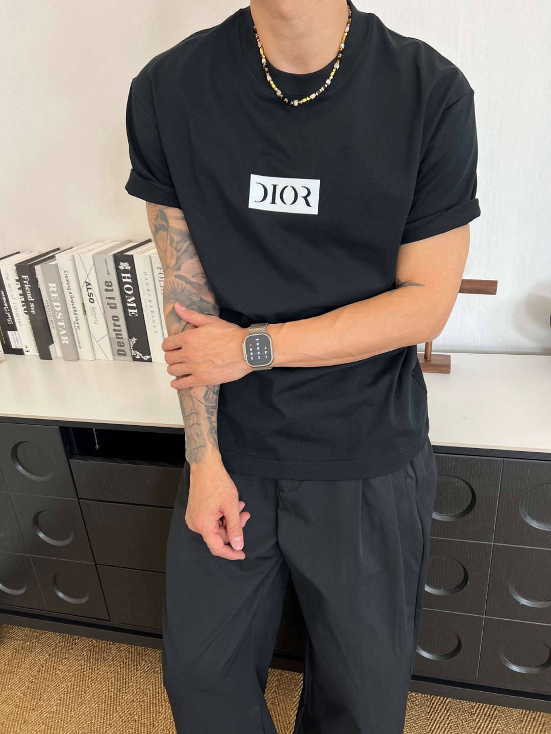 Dior一比一極簡方框Logo短袖T恤高端休閒款| 11 Dior一比一極簡方框Logo短袖T恤高端休閒款