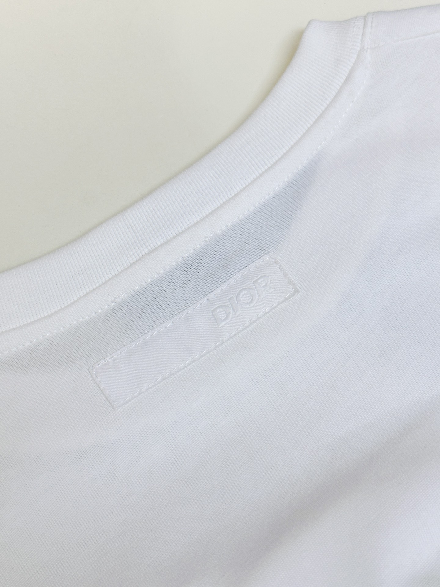 原單Dior刺繡字母七分袖寬鬆T恤簡約休閒款| 8 原單Dior刺繡字母七分袖寬鬆T恤簡約休閒款