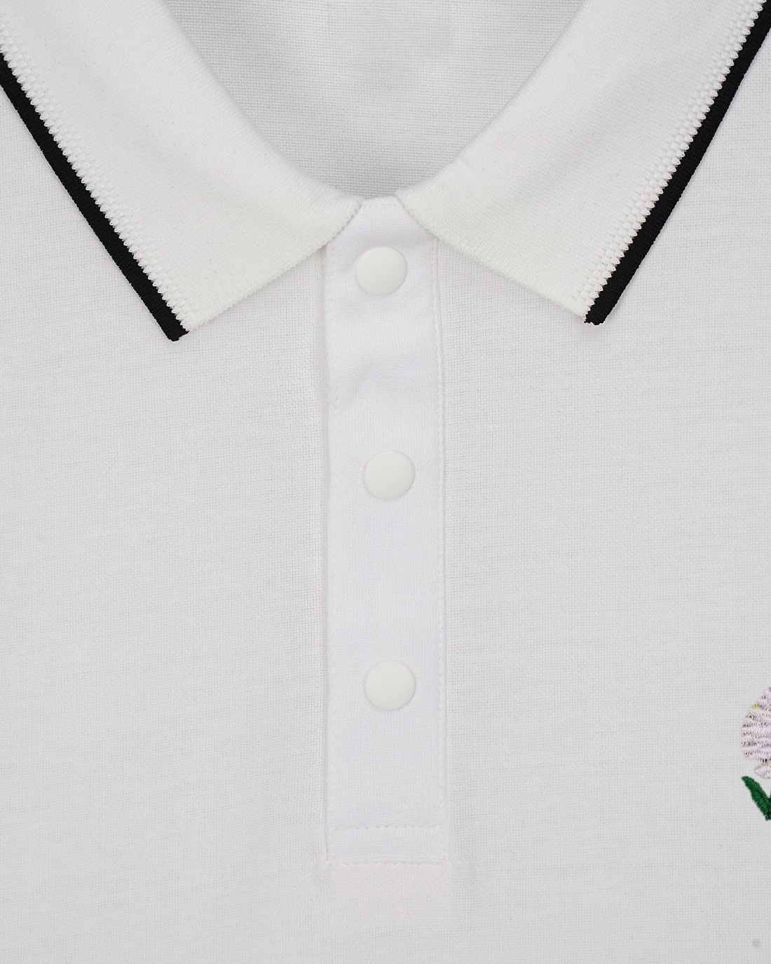 A貨Dior小雛菊刺繡白色POLO衫翻領男士短袖| 11 A貨Dior小雛菊刺繡白色POLO衫翻領男士短袖