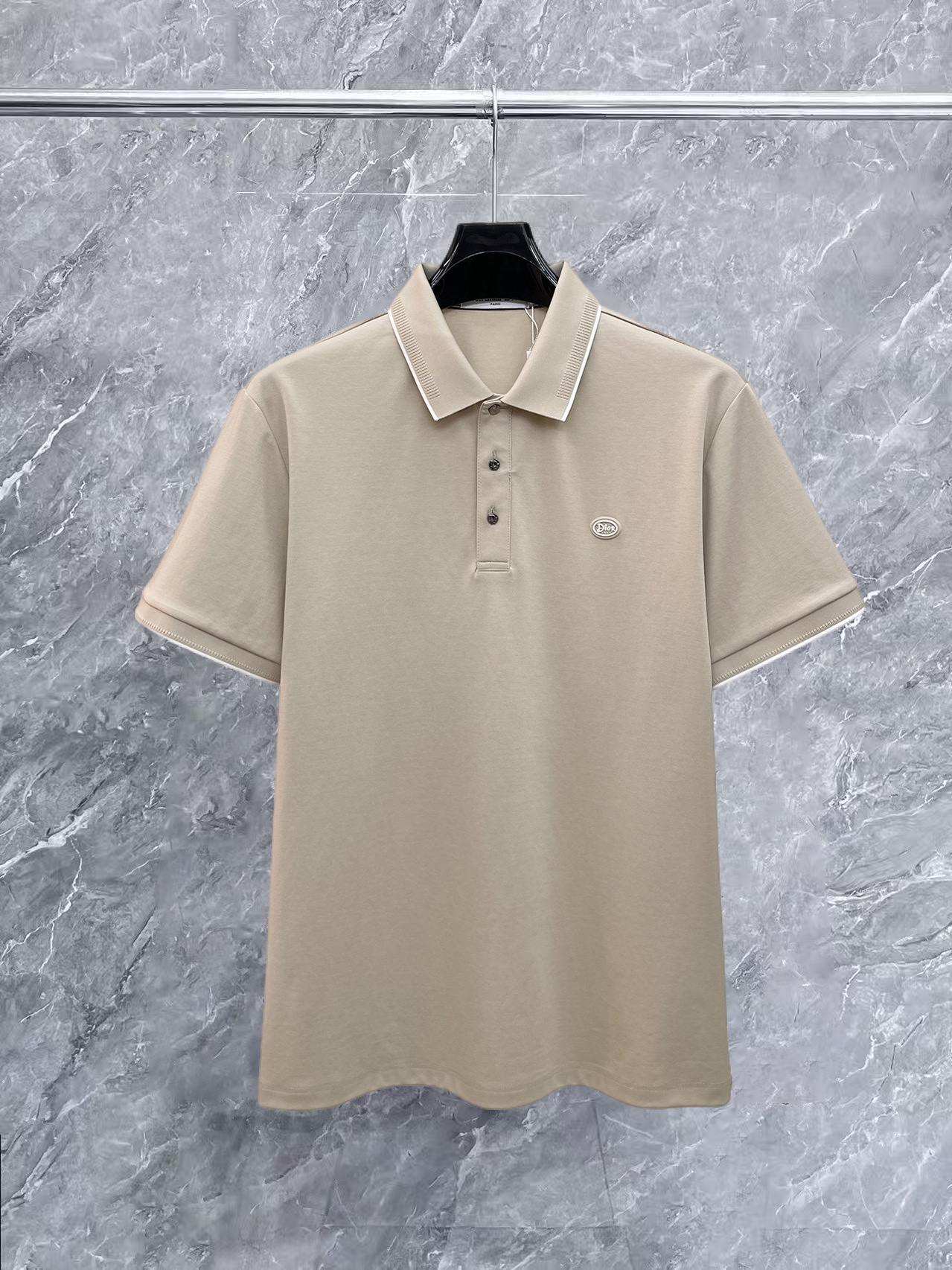 Dior高仿翻領POLO短袖上衣 簡約刺繡商務休閒款| 6 Dior高仿翻領POLO短袖上衣 簡約刺繡商務休閒款