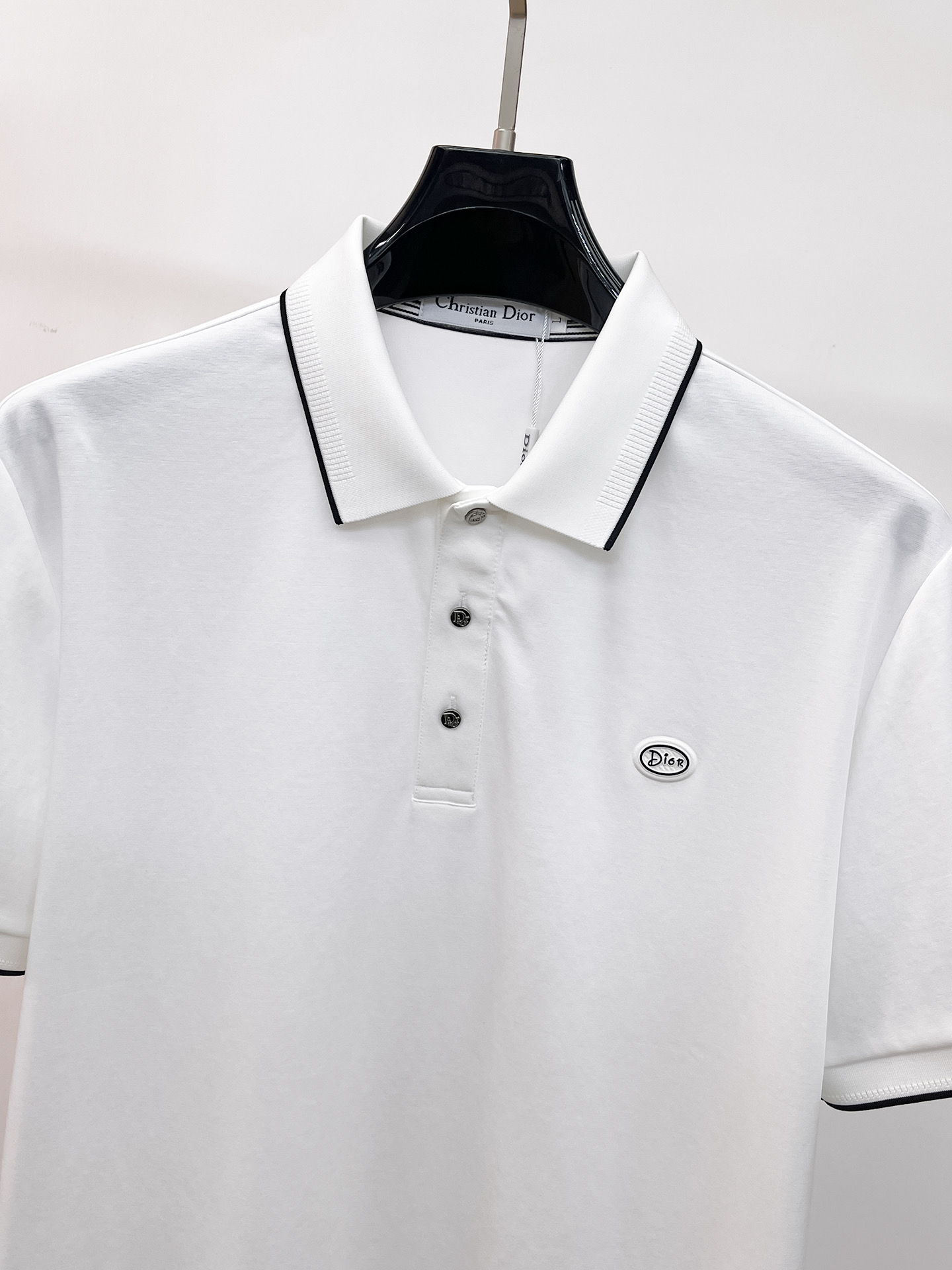 Dior高仿翻領POLO短袖上衣 簡約刺繡商務休閒款| 12 Dior高仿翻領POLO短袖上衣 簡約刺繡商務休閒款