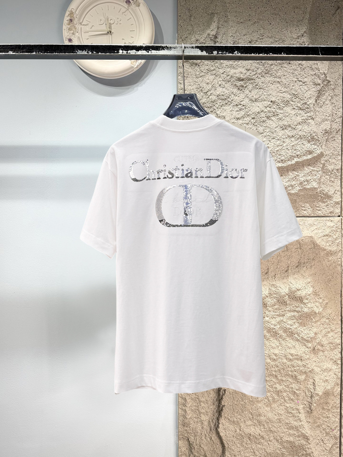 Dior原單亮片Logo短袖T恤 高端精品休閒男裝款| 14 Dior原單亮片Logo短袖T恤 高端精品休閒男裝款