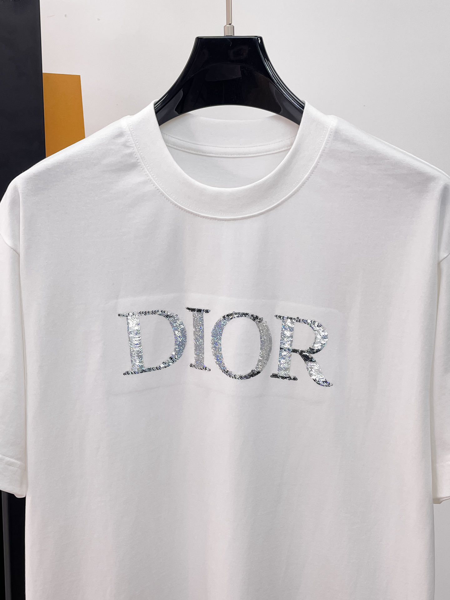 Dior原單亮片Logo短袖T恤 高端精品休閒男裝款| 7 Dior原單亮片Logo短袖T恤 高端精品休閒男裝款