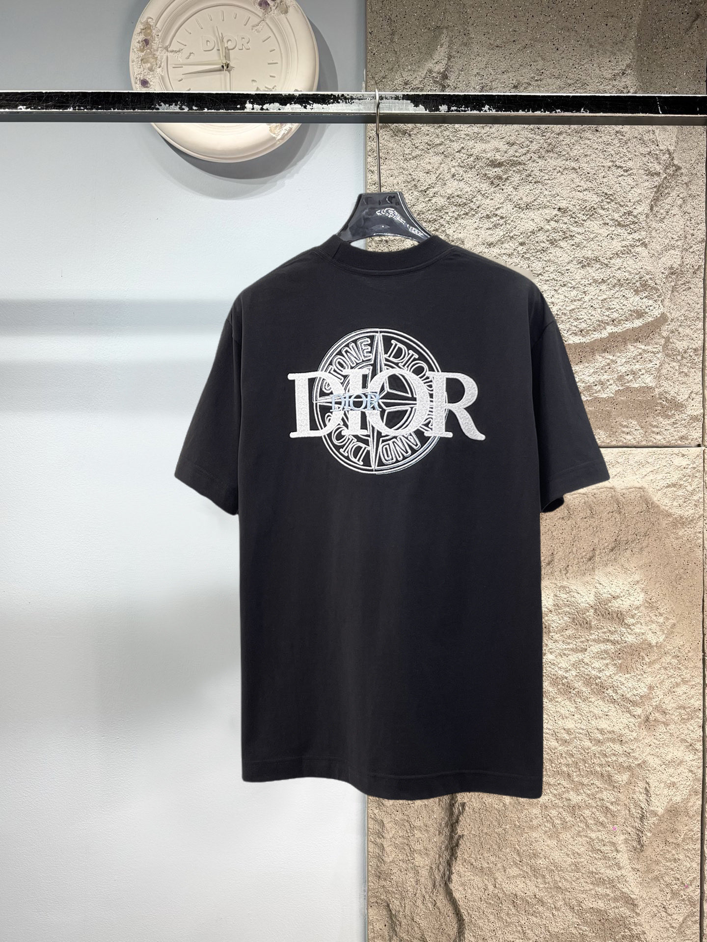 Dior高仿刺繡Logo短袖T恤 高端精品潮流男裝| 14 Dior高仿刺繡Logo短袖T恤 高端精品潮流男裝