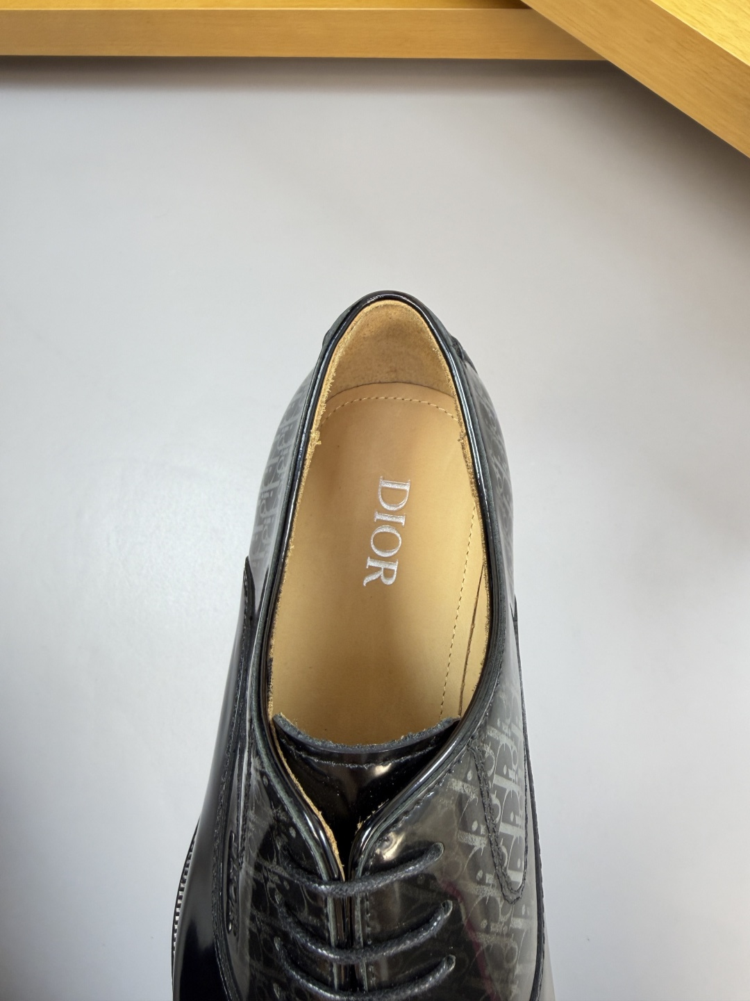 Dior高仿老花拼接牛津皮鞋 男士經典商務正裝皮鞋| 9 Dior高仿老花拼接牛津皮鞋 男士經典商務正裝皮鞋
