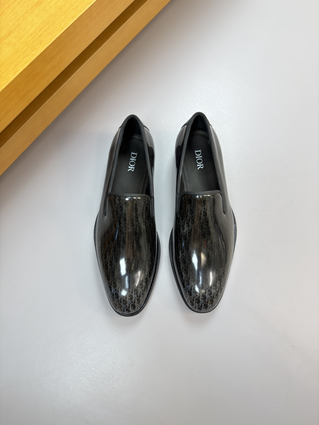 Dior高仿老花套腳皮鞋 男士休閒商務一腳蹬皮鞋| 14 Dior高仿老花套腳皮鞋 男士休閒商務一腳蹬皮鞋
