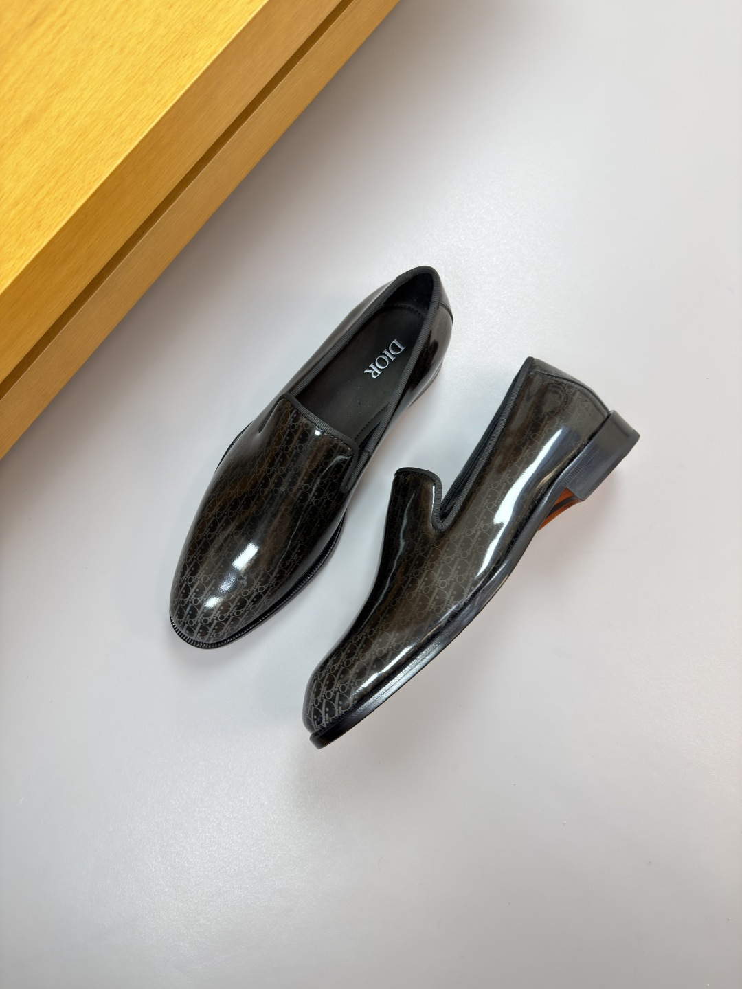 Dior高仿老花套腳皮鞋 男士休閒商務一腳蹬皮鞋| 13 Dior高仿老花套腳皮鞋 男士休閒商務一腳蹬皮鞋