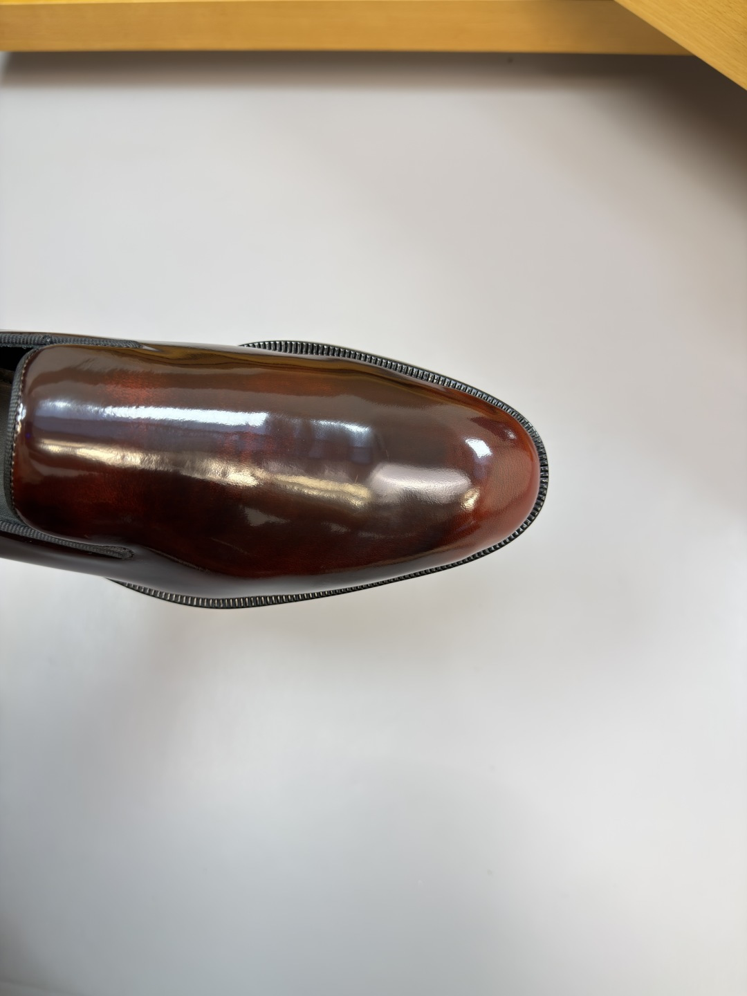 Dior一比一酒紅亮面套腳皮鞋 男士高端休閒皮鞋| 10 Dior一比一酒紅亮面套腳皮鞋 男士高端休閒皮鞋