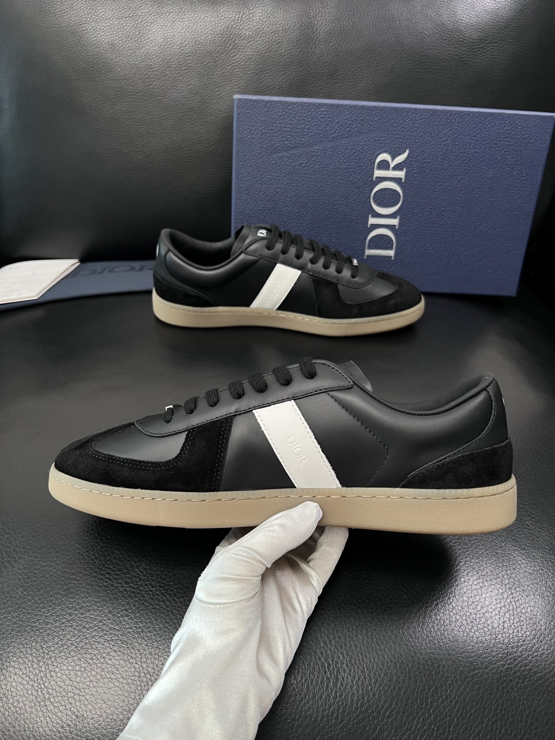 Dior 原單黑白拼接低幫運動鞋 經典休閒板鞋| 11 Dior 原單黑白拼接低幫運動鞋 經典休閒板鞋