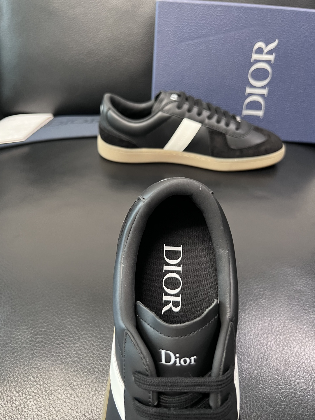 Dior 原單黑白拼接低幫運動鞋 經典休閒板鞋| 9 Dior 原單黑白拼接低幫運動鞋 經典休閒板鞋