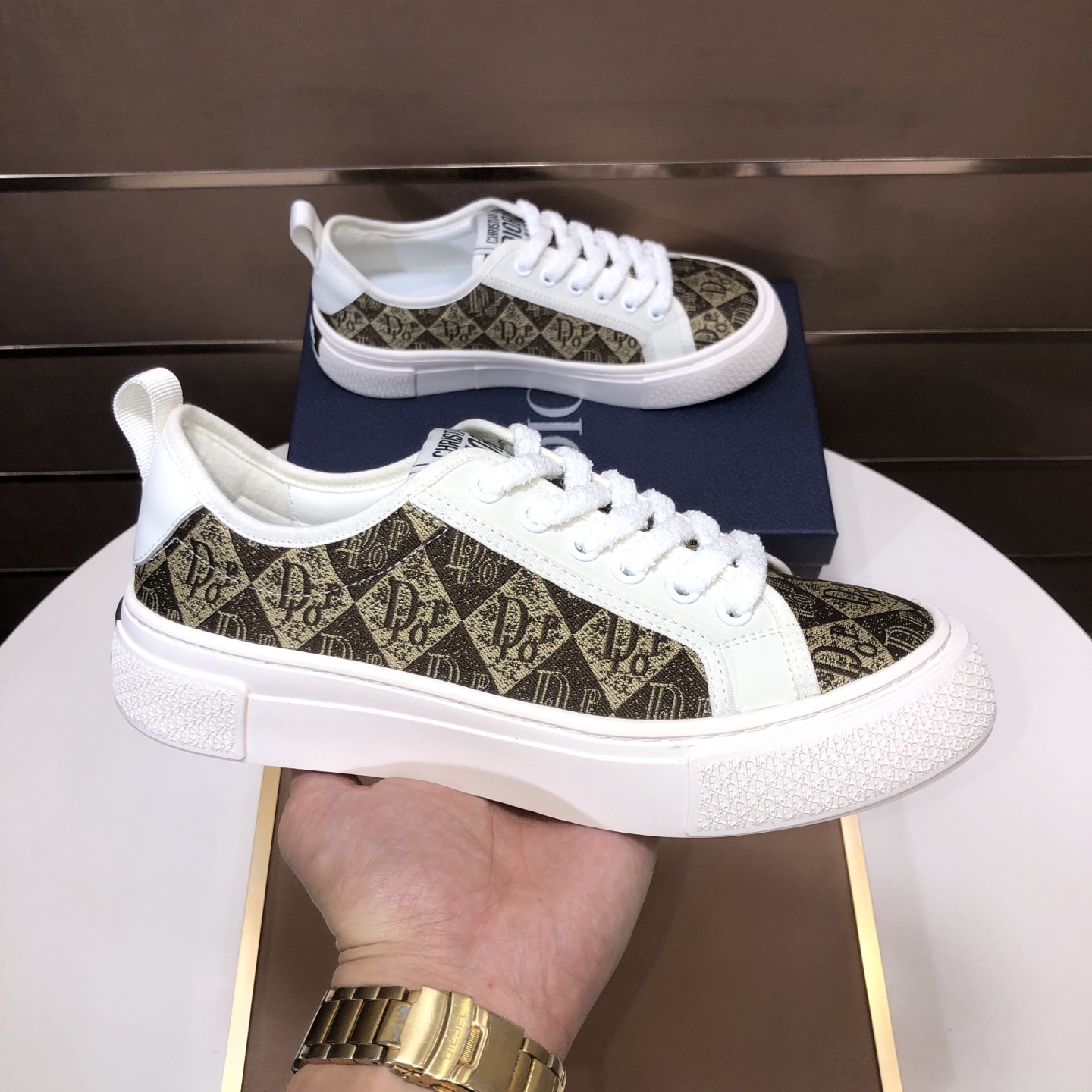 Dior 一比一白色老花低幫運動鞋 百搭休閒板鞋| 11 Dior 一比一白色老花低幫運動鞋 百搭休閒板鞋