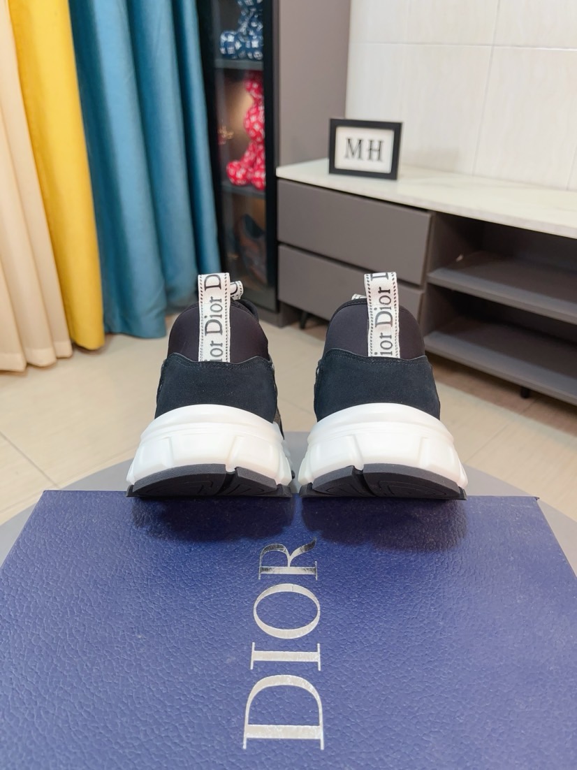 Dior A貨老花厚底運動鞋 黑色拼接休閒百搭款| 10 Dior A貨老花厚底運動鞋 黑色拼接休閒百搭款