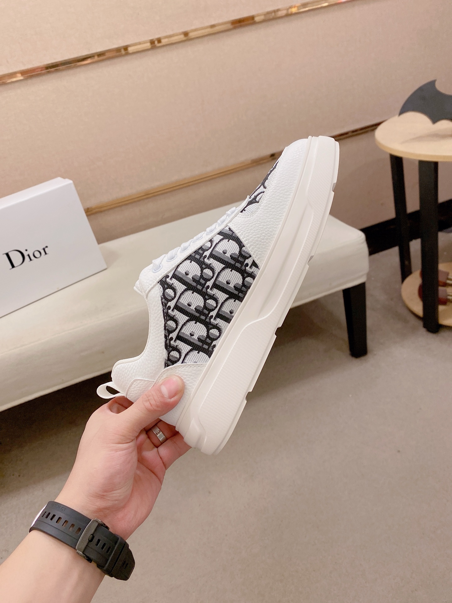 Dior 一比一 Oblique帆布低筒休閒鞋 白色經典老花百搭款| 11 Dior 一比一 Oblique帆布低筒休閒鞋 白色經典老花百搭款