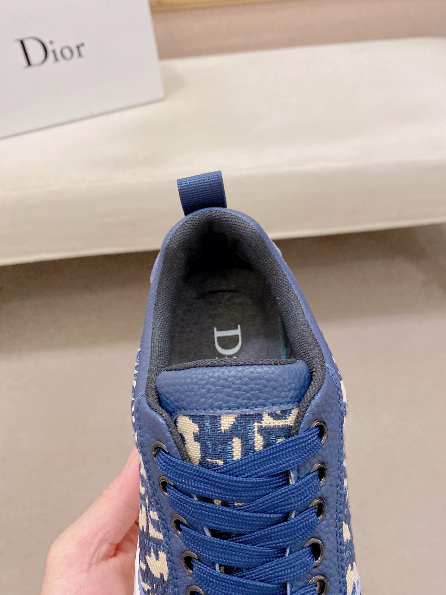 Dior 原單Oblique低筒帆布鞋 藍色老花休閒百搭款| 10 Dior 原單Oblique低筒帆布鞋 藍色老花休閒百搭款