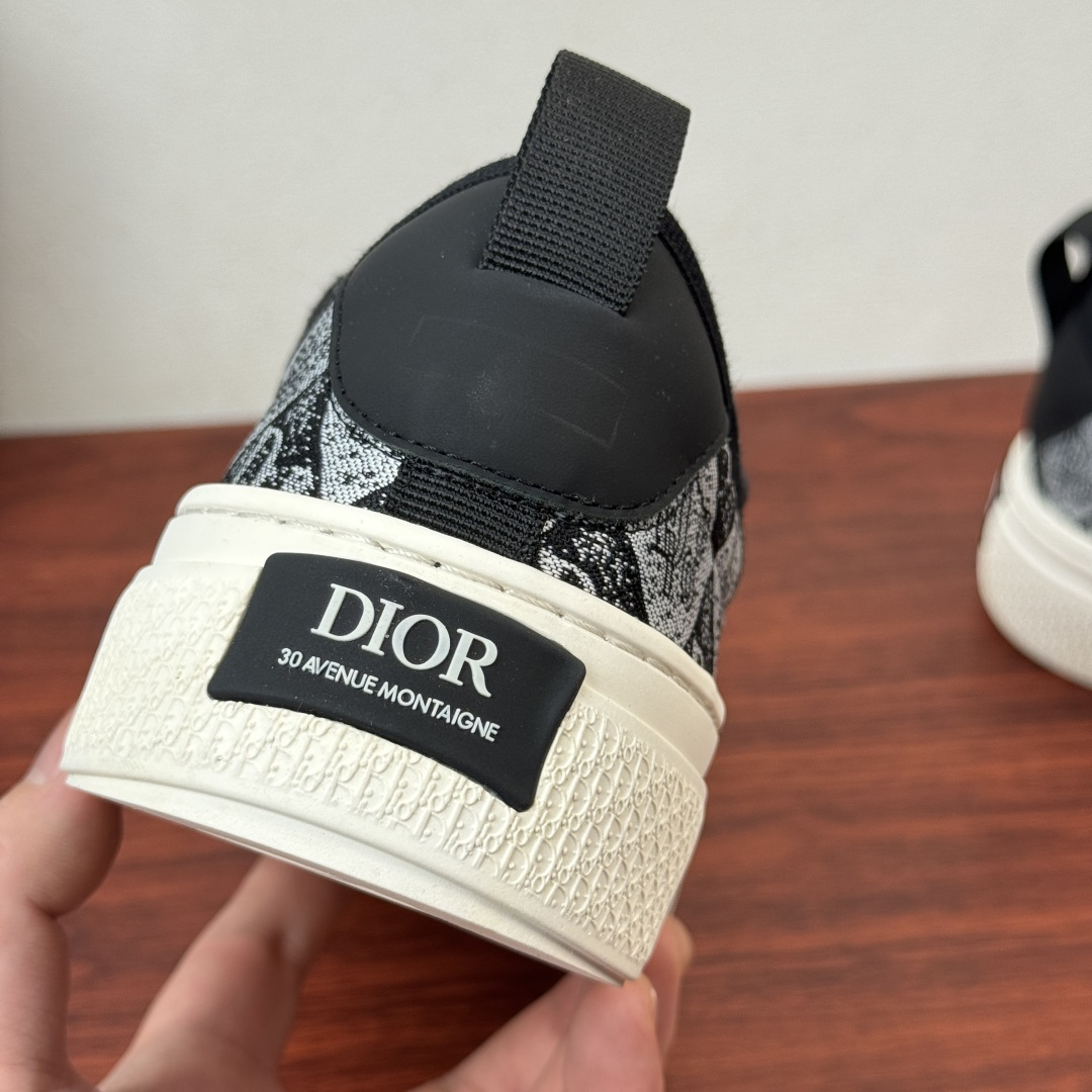 Dior 原單老花厚底休閒鞋 黑色拼接運動百搭款| 8 Dior 原單老花厚底休閒鞋 黑色拼接運動百搭款