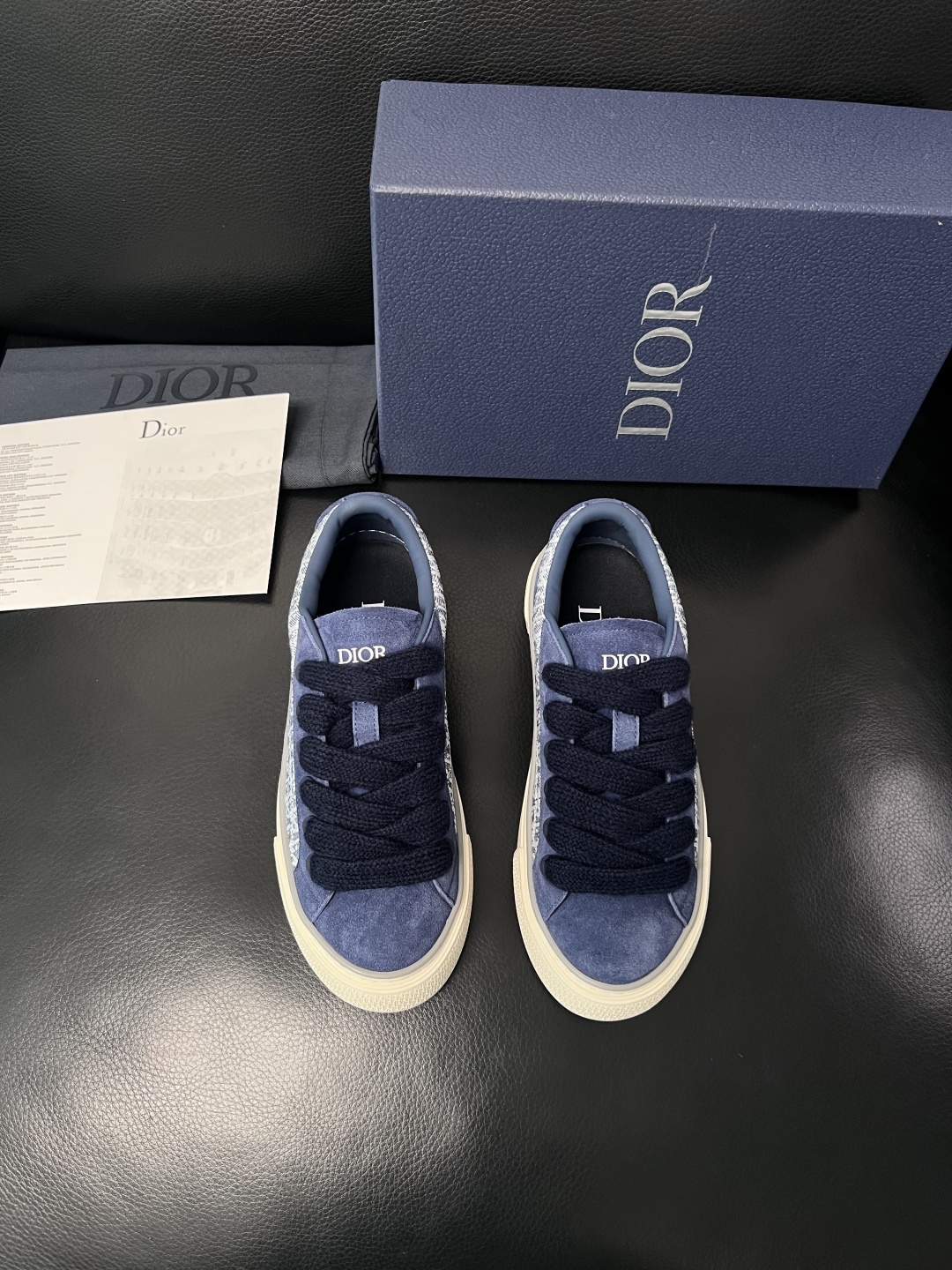 Dior 高仿藍色字母拼接休閒鞋 復古百搭低幫板鞋| 13 Dior 高仿藍色字母拼接休閒鞋 復古百搭低幫板鞋