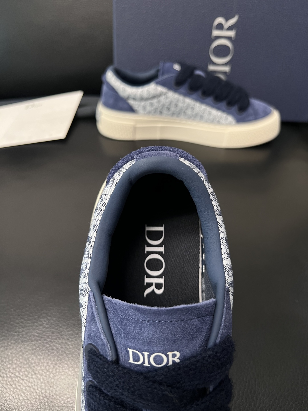 Dior 高仿藍色字母拼接休閒鞋 復古百搭低幫板鞋| 9 Dior 高仿藍色字母拼接休閒鞋 復古百搭低幫板鞋