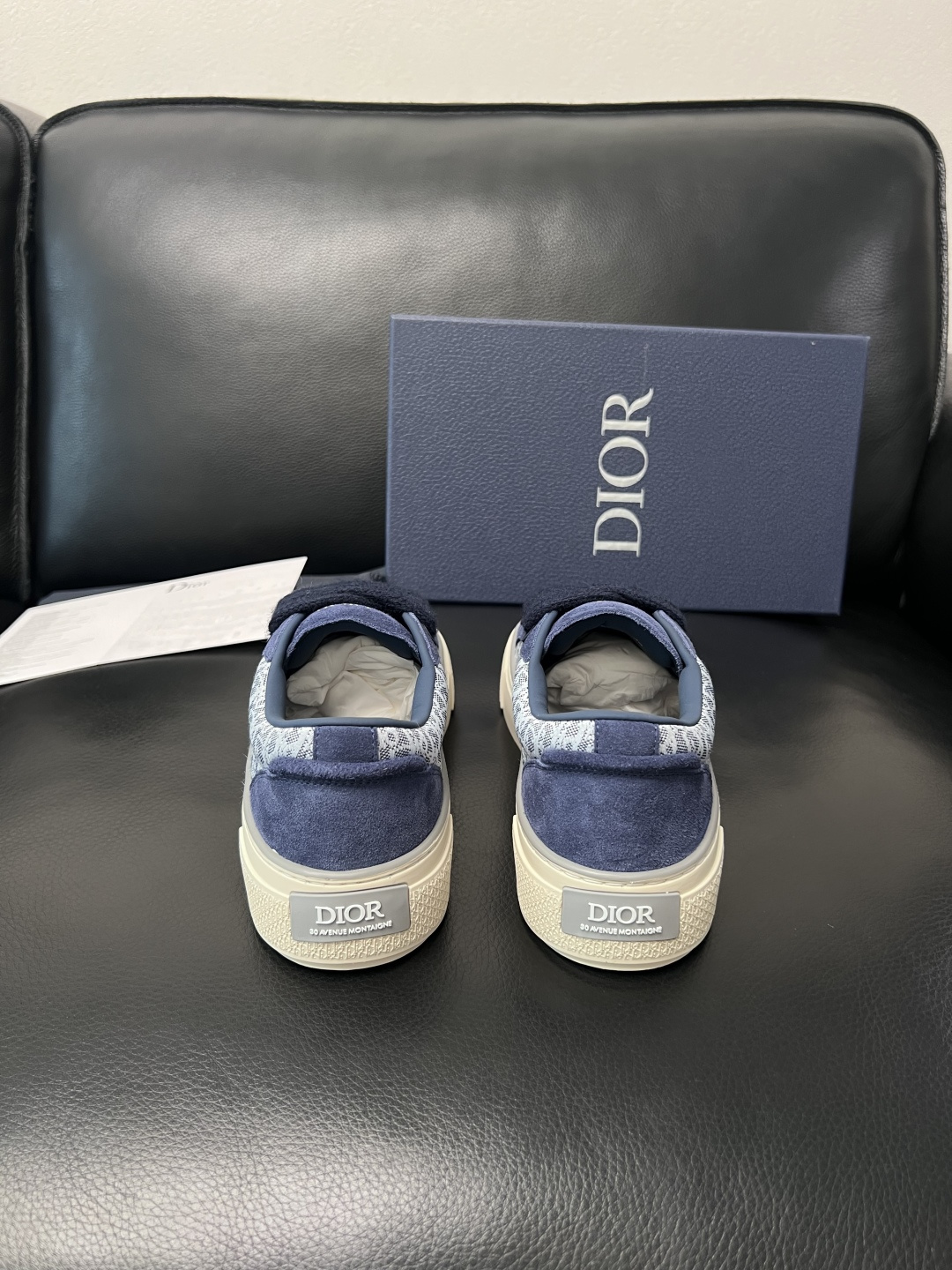 Dior 高仿藍色字母拼接休閒鞋 復古百搭低幫板鞋| 8 Dior 高仿藍色字母拼接休閒鞋 復古百搭低幫板鞋