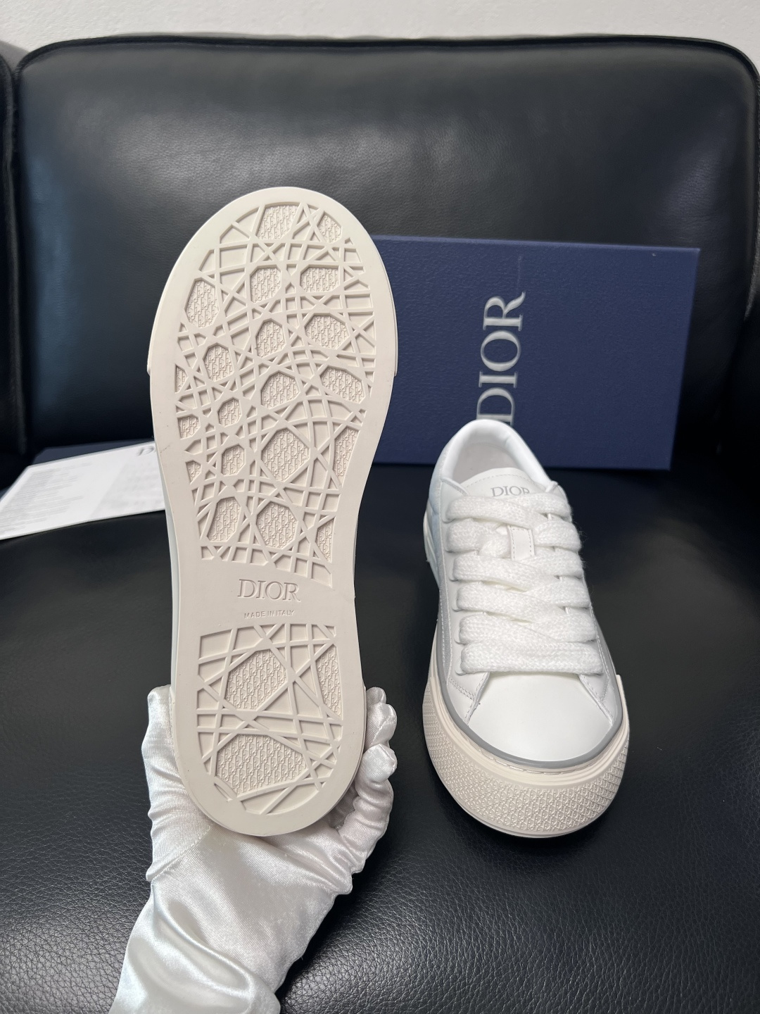 Dior 原單黑白拼接低幫休閒鞋 經典百搭舒適板鞋| 7 Dior 原單黑白拼接低幫休閒鞋 經典百搭舒適板鞋